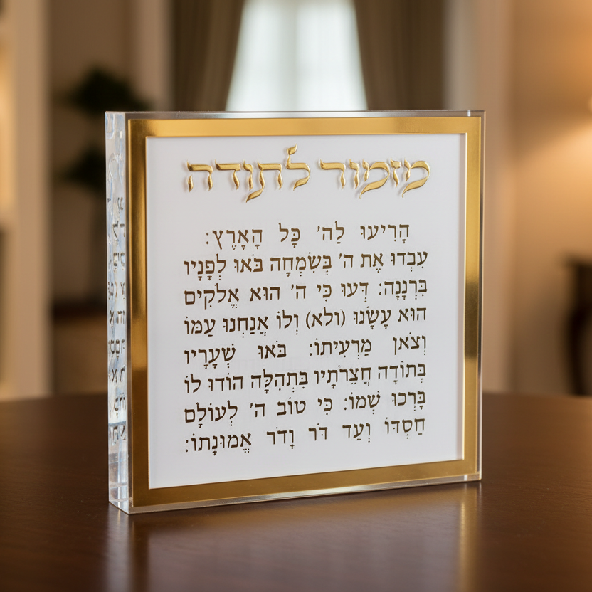 מעמד ברכה פרספקט | מזמור לתודה זהב