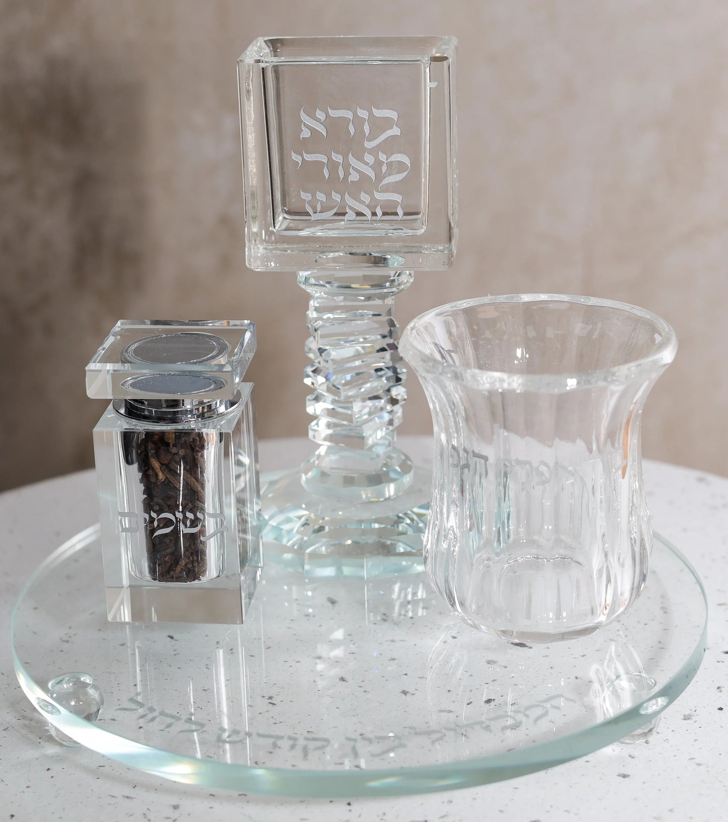 סט הבדלה יוקרתי | שקוף