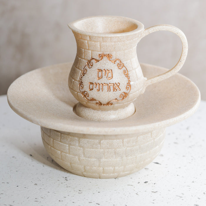 כלי למים אחרונים | דמוי אבן ברונזה