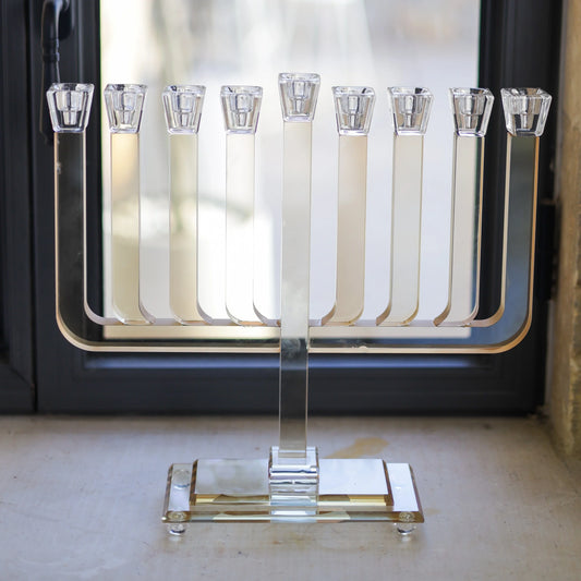 חנוכיית קריסטל | זהב