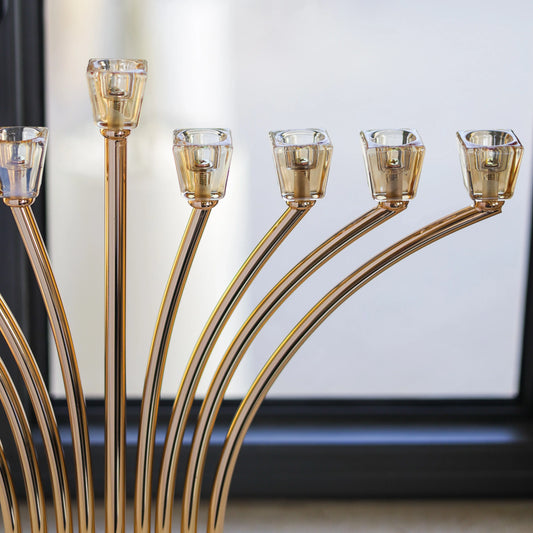 חנוכיית הדגל | זהב