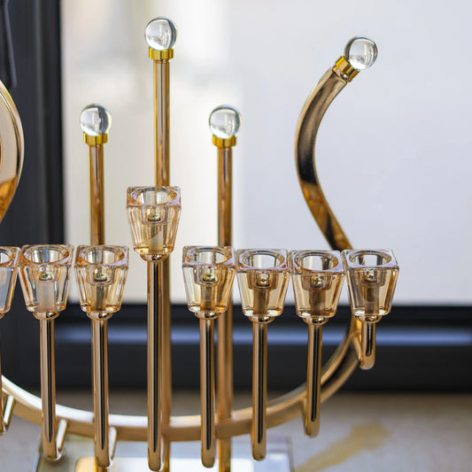 חנוכיית נבל | זהב