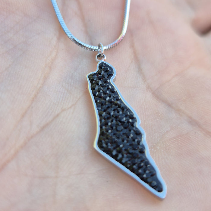 שרשרת ארץ ישראל | כסף שחור