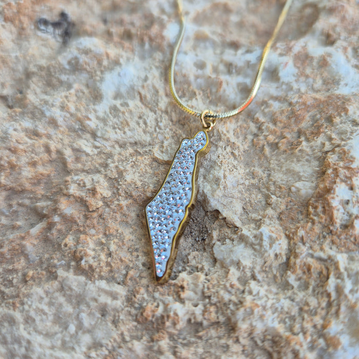 שרשרת ארץ ישראל | זהב כסף