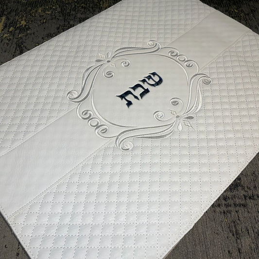 כיסוי חלה | לבן עיטורים