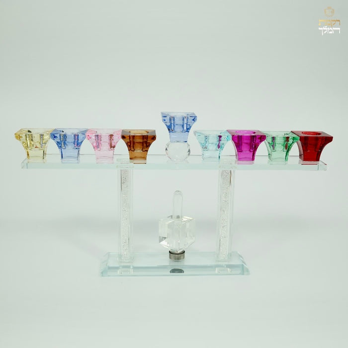 חנוכיית סביבון צבעונית