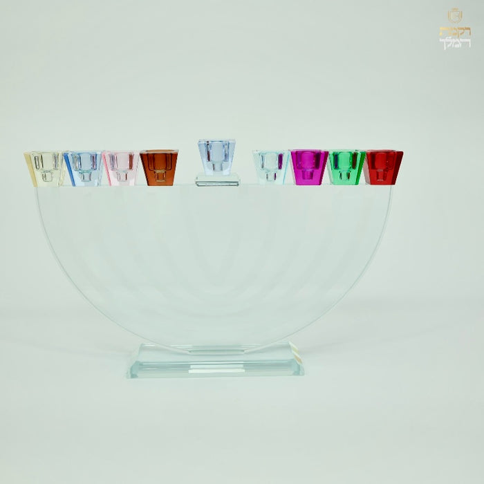 חנוכיית חצי אבטיח צבעונית
