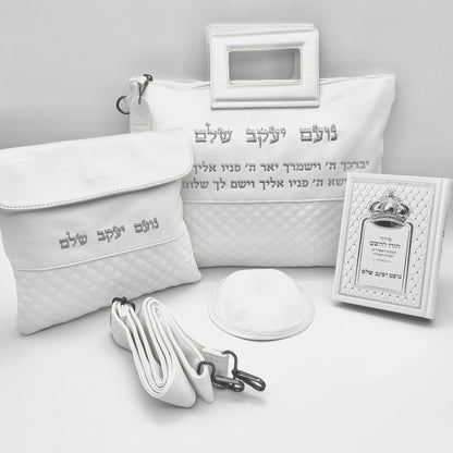  נרתיק לטלית ותפילין עם חריתת ברכת כהנים מאותיות כסף