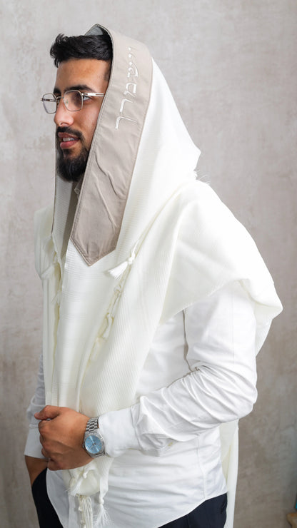 סט חתנים קטיפה אבן האש שלי עם טלית צמר עם סידור וכיפה