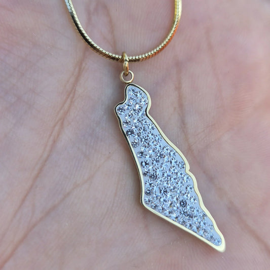 שרשרת ארץ ישראל | זהב כסף