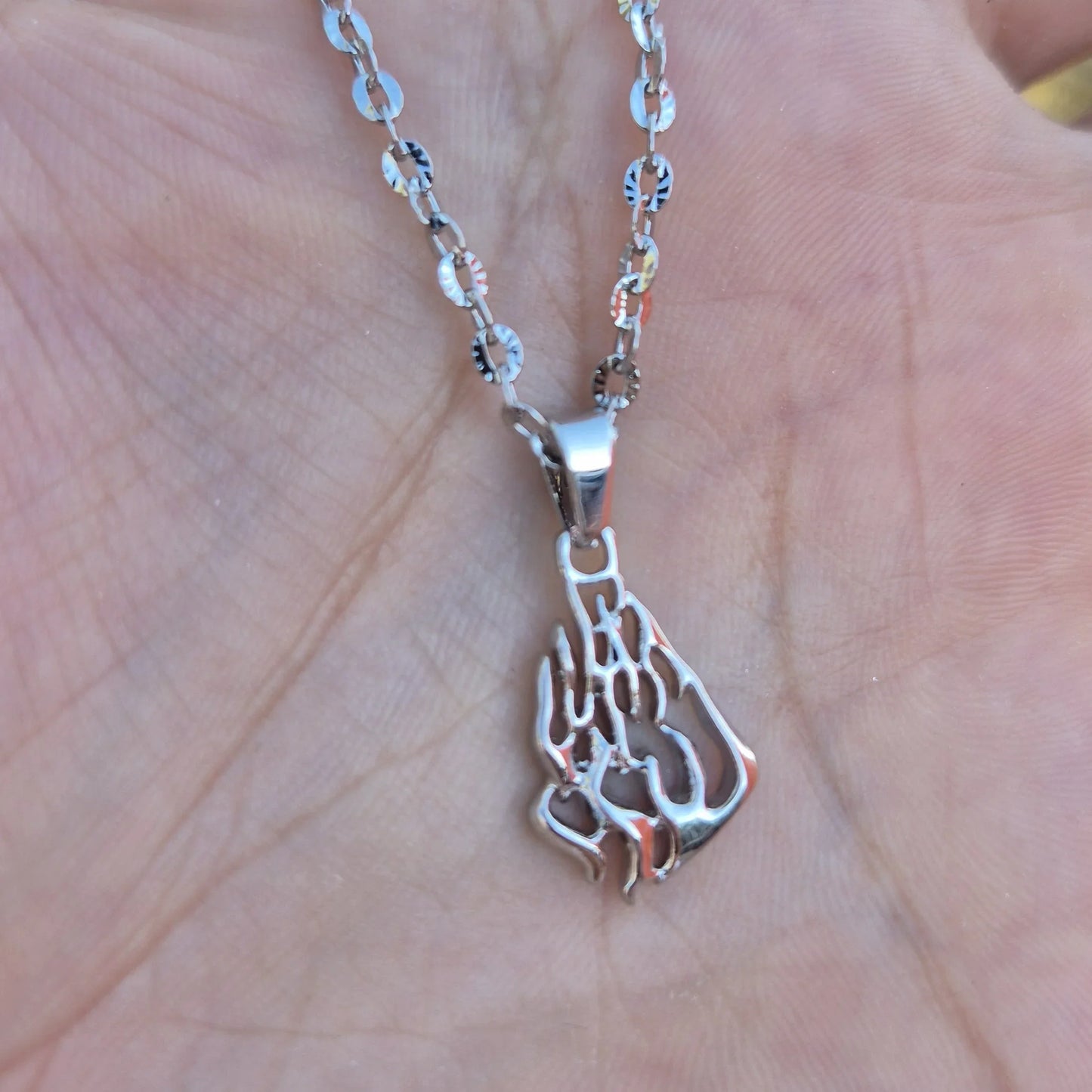 שרשרת האש שלי | כסף תליון קטן