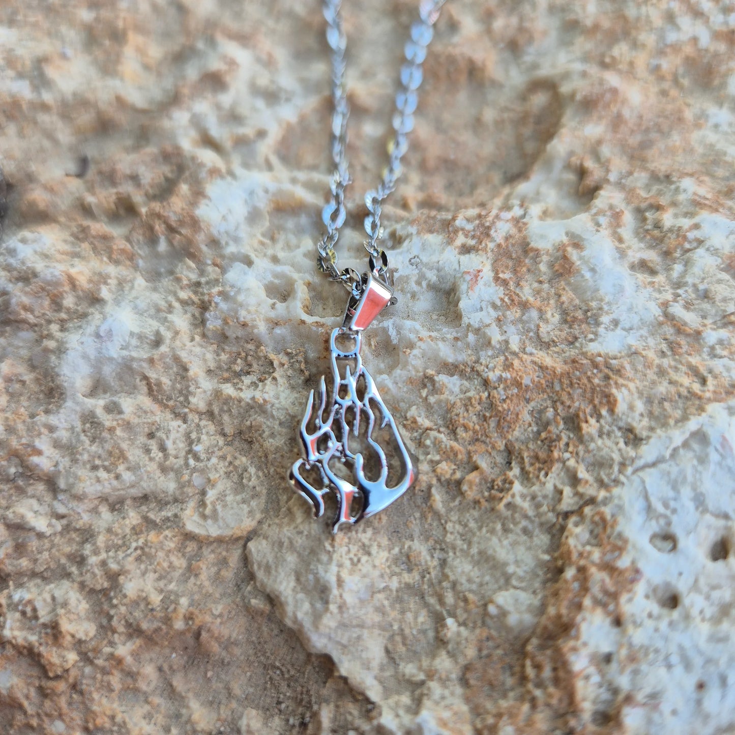 שרשרת האש שלי | כסף תליון קטן