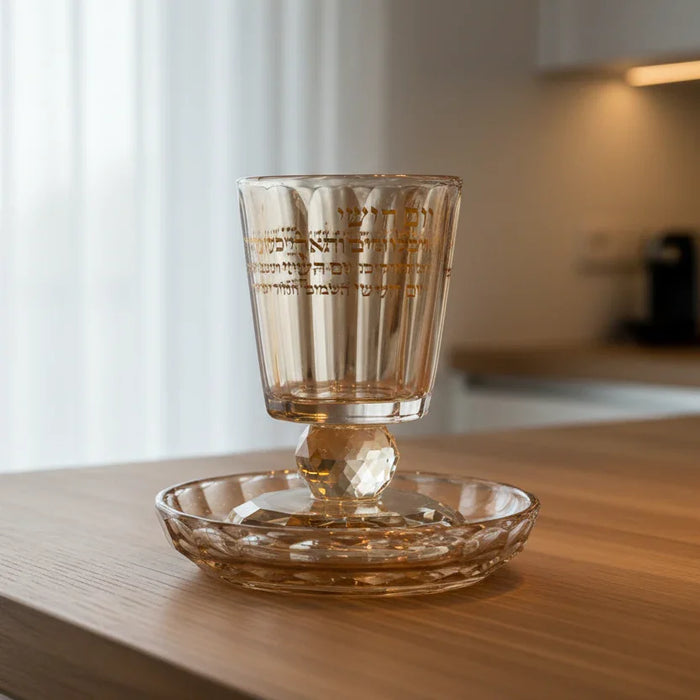 גביע קידוש זהב שקוף | יום השישי