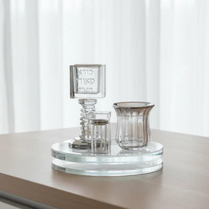 סט הבדלה | קריסטל שקוף