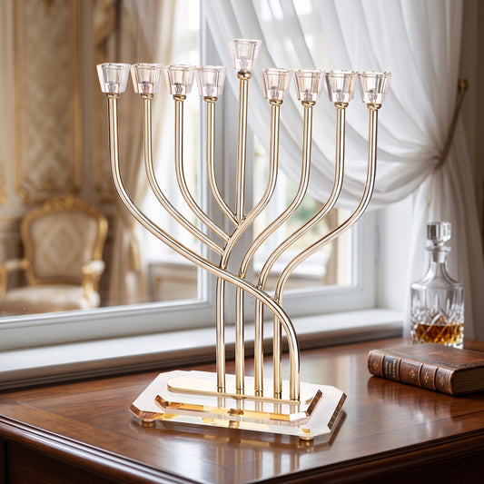 חנוכיית מלכות | זהב