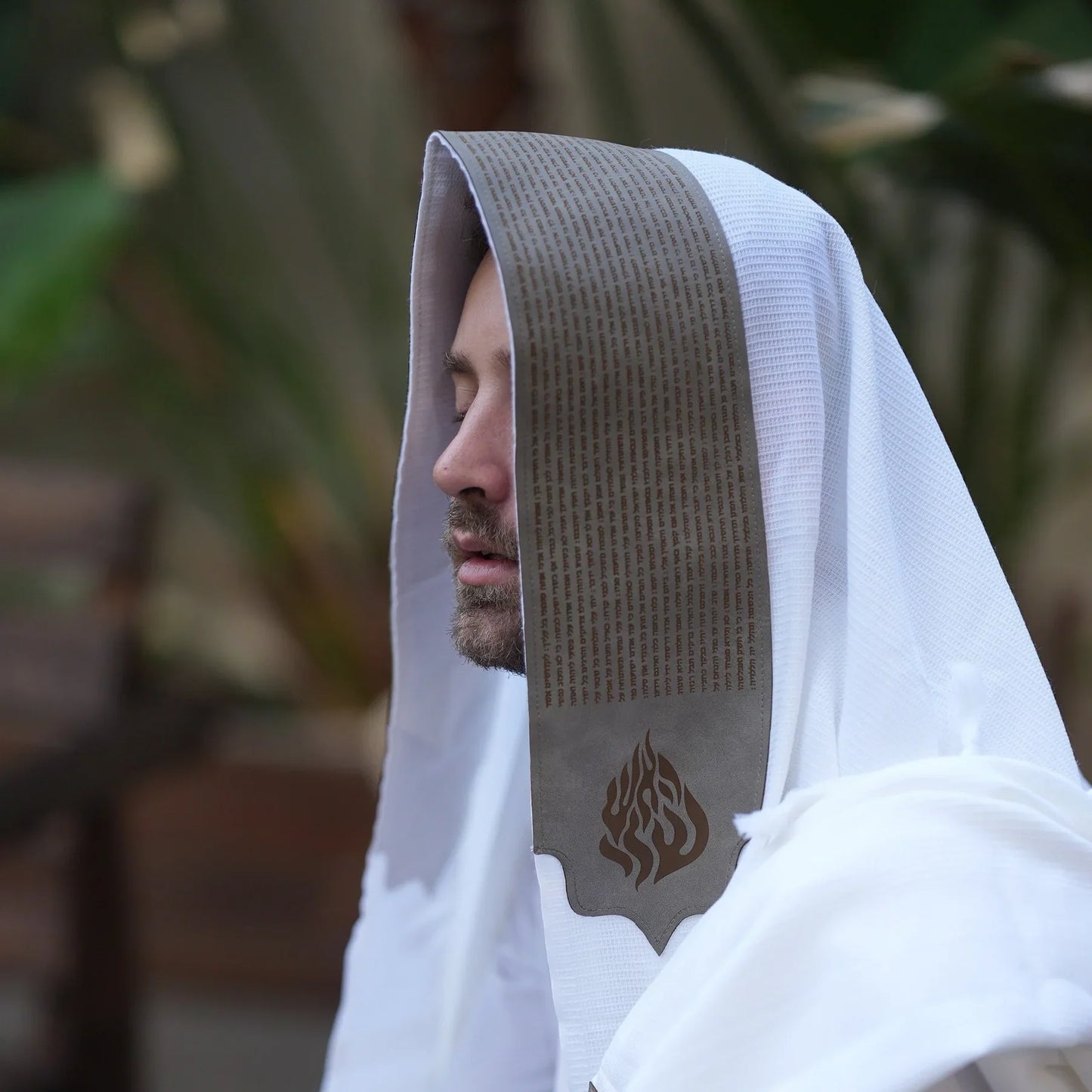 מארז לחתן תיקון הכללי דמוי עור אפור כהה כיסויים וטלית צמר Premium