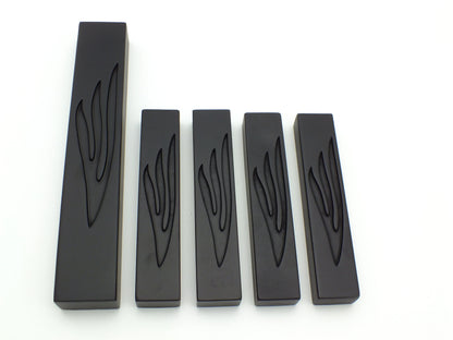 מארז בתי מזוזות מבטון 1+4 | שחורות "ש" מעוצבת