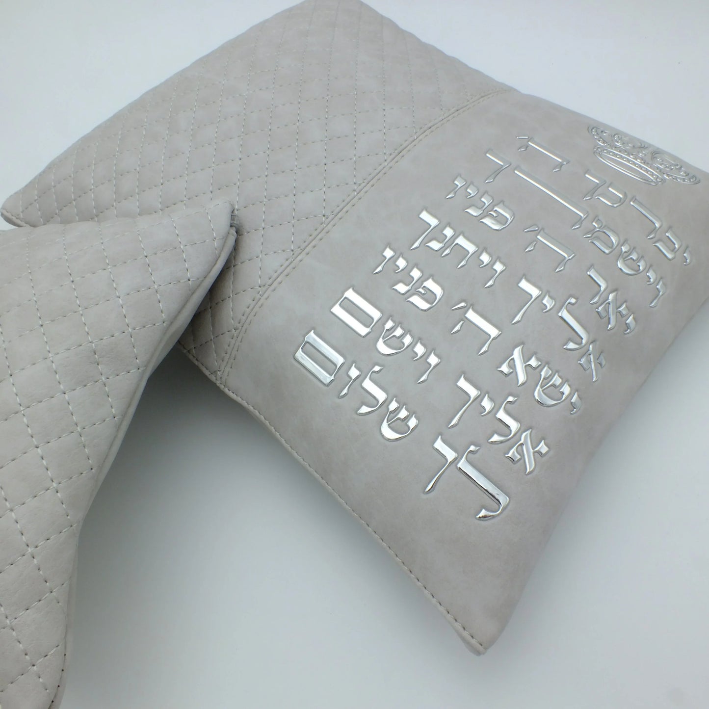 סט כיסויים לטלית ולתפילין יוקרתי אבן | ברכת כהנים