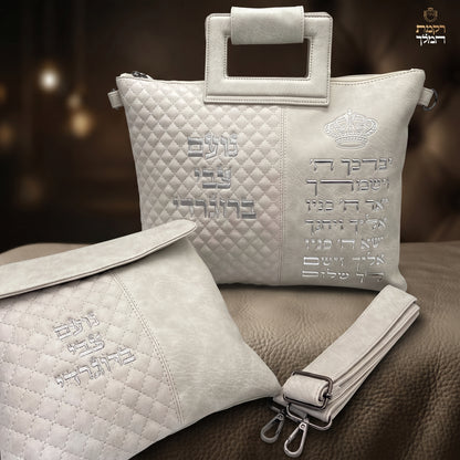 סט תיקים לטלית ולתפילין אבן ברכת כהנים