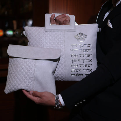 סט תיקים לטלית ולתפילין אבן ברכת כהנים