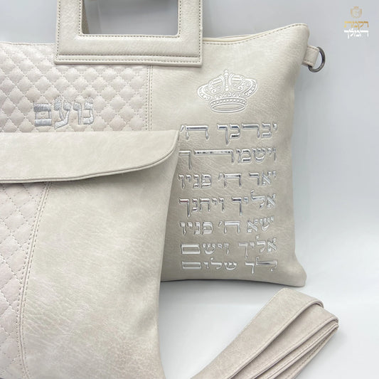 סט תיקים לטלית ולתפילין אבן ברכת כהנים