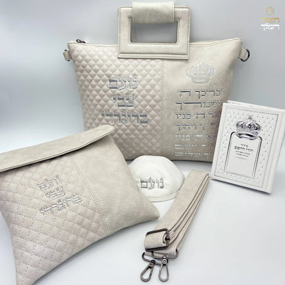 מארז קדושה יוקרתי לגבר ברכת כהנים אבן עם סידור וכיפה