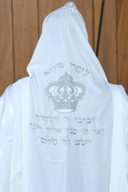 טלית צמר רחלים ברכת כהנים - rikmat.hamelech